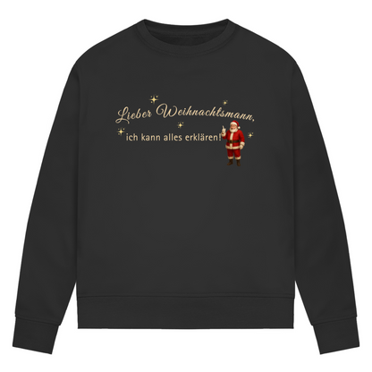 Lieber Weihnachtsmann - Bio-Sweatshirt für Damen