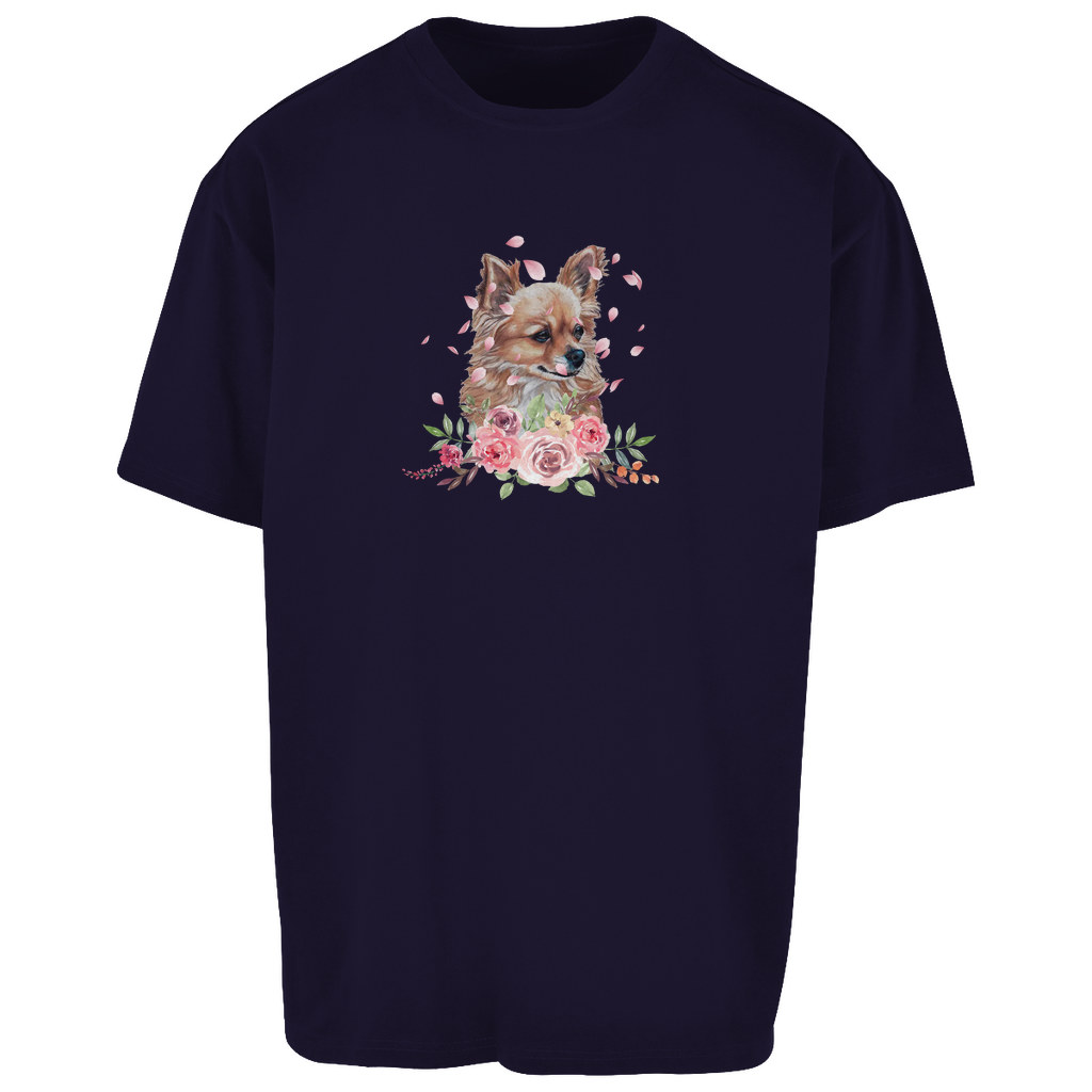 Flower Chihuahua - Oversize T-Shirt - Unisex