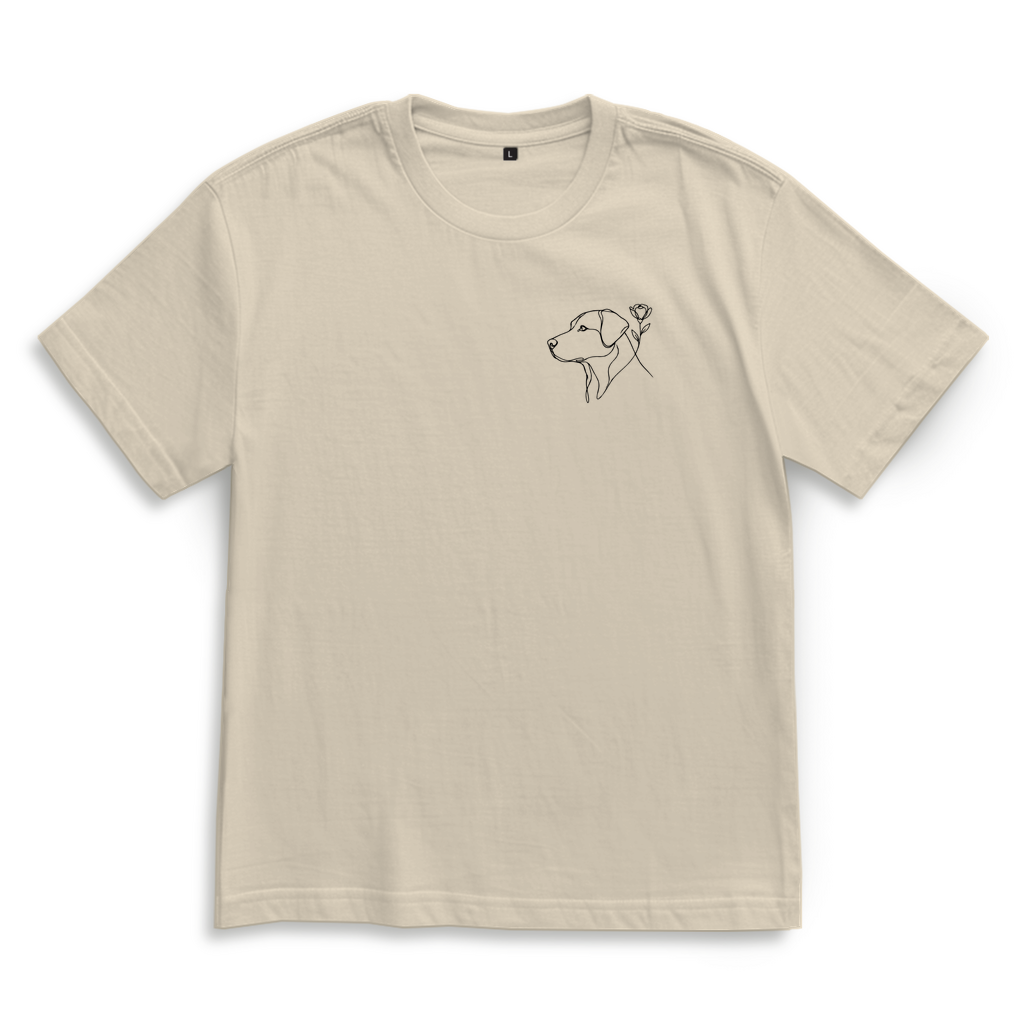 Oversize T-Shirt Blumenhund