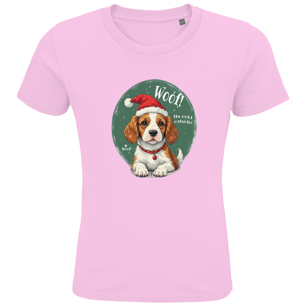 Wuff und Weihnachten - Bio T-Shirt für Kinder