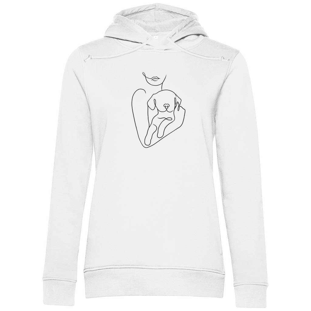 Welpenliebe - Bio-Hoodie für Damen