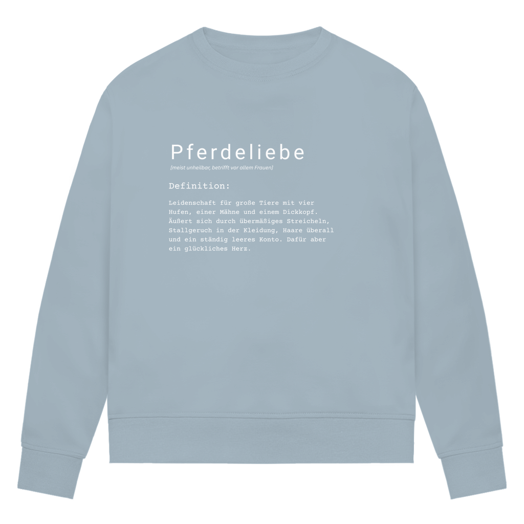 Pferdeliebe - Bio-Sweatshirt für Damen
