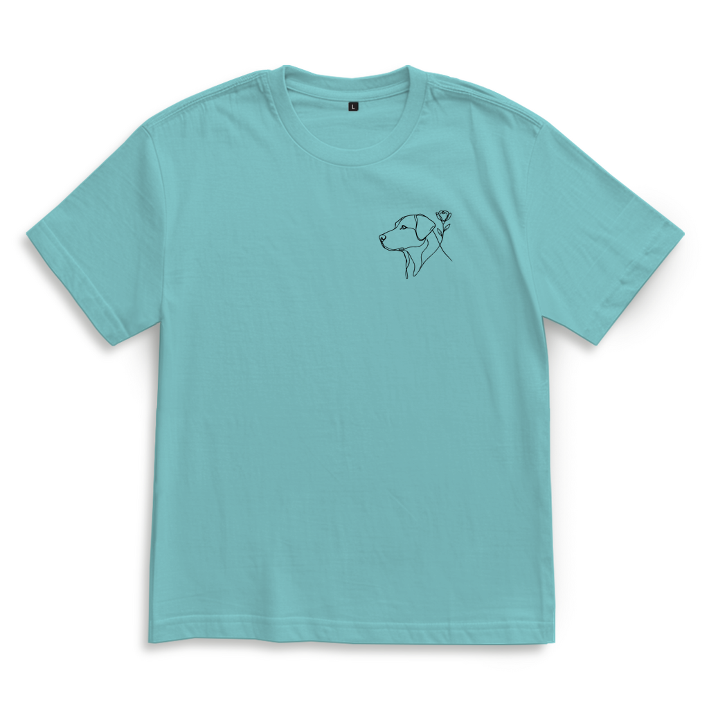 Oversize T-Shirt Blumenhund