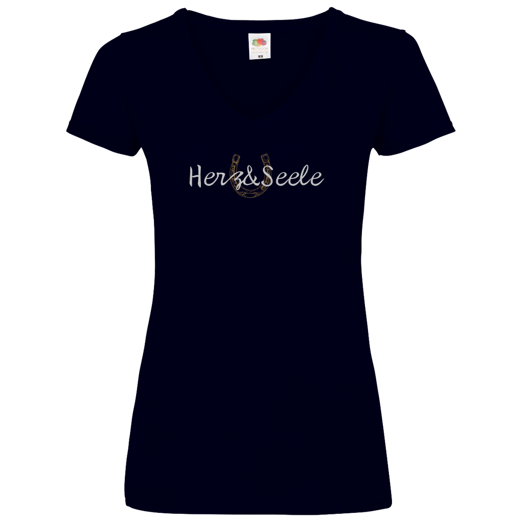 Herz und Seele - V-Shirt für Damen