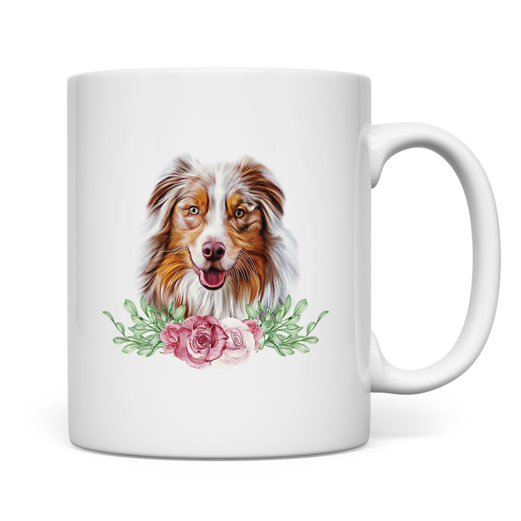 Flower Australian Shepherd - Tasse