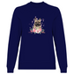 Flower Französische Bulldogge - Sweatshirt für Damen