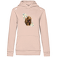 Flower Cocker Spaniel - Bio-Hoodie für Damen