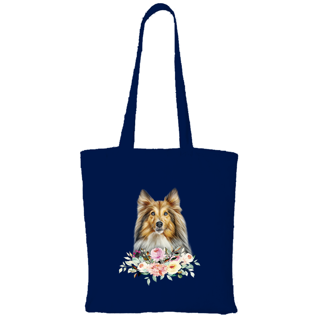 Flower Sheltie - Tragetasche