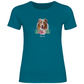 Flower Australian Shepherd - T-Shirt für Damen-Dein Wunschtext