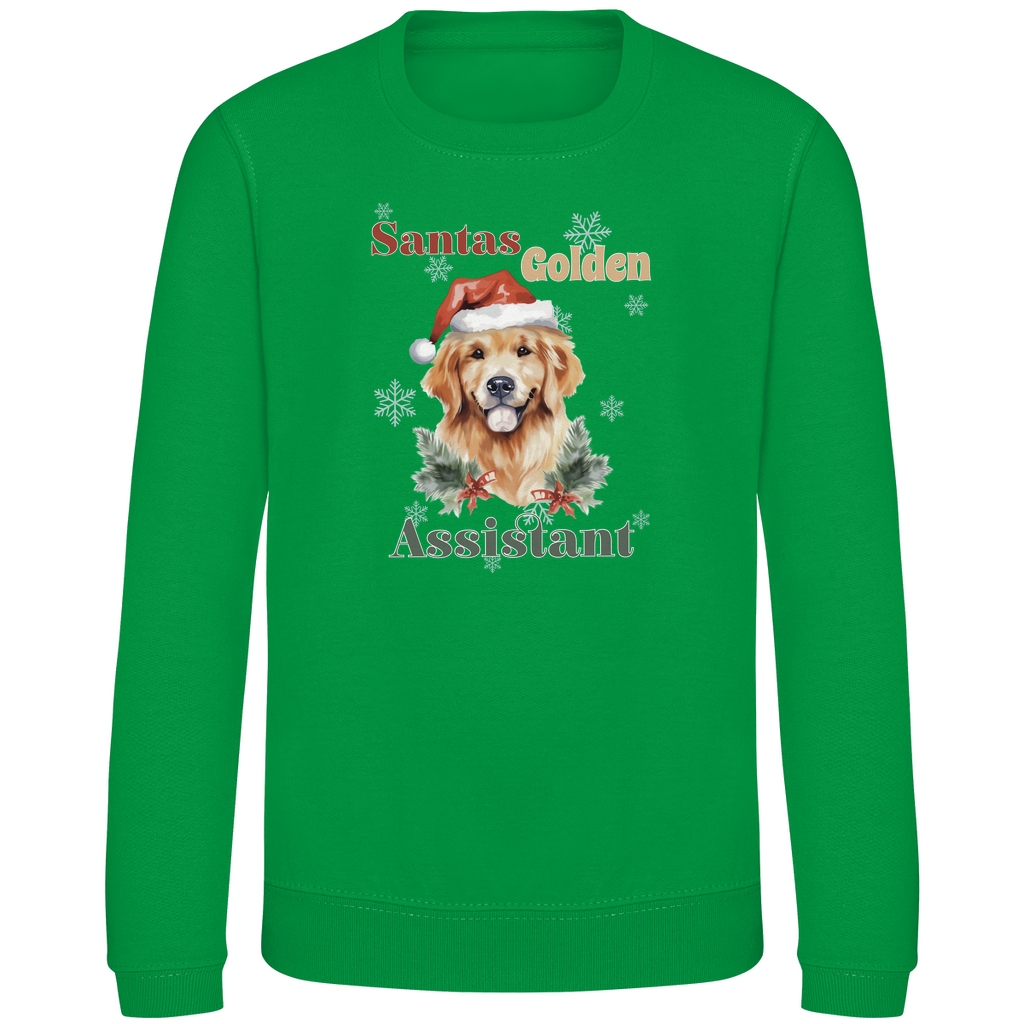 Santas Golden Assistant - Sweatshirt für Kinder