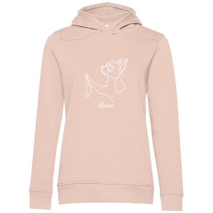 Chihuahua Team- Bio-Hoodie für Damen-Dein Wunschtext