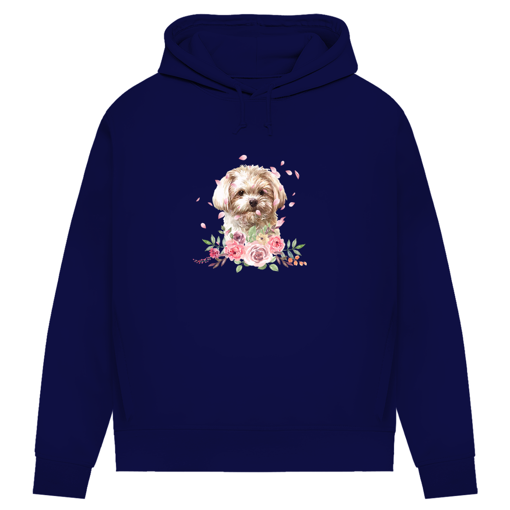 Flower Malteser - Bio-Hoodie für Damen