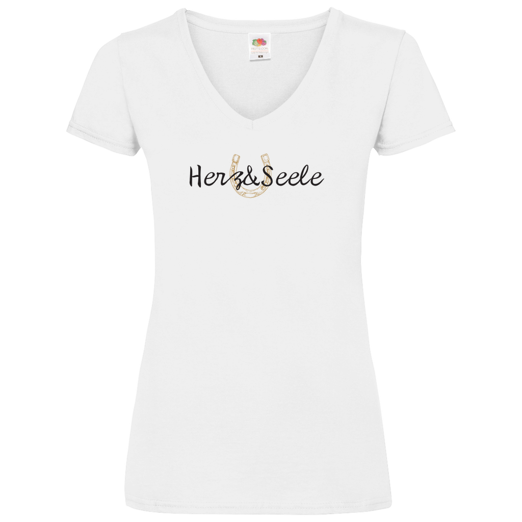 Herz und Seele - V-Shirt für Damen