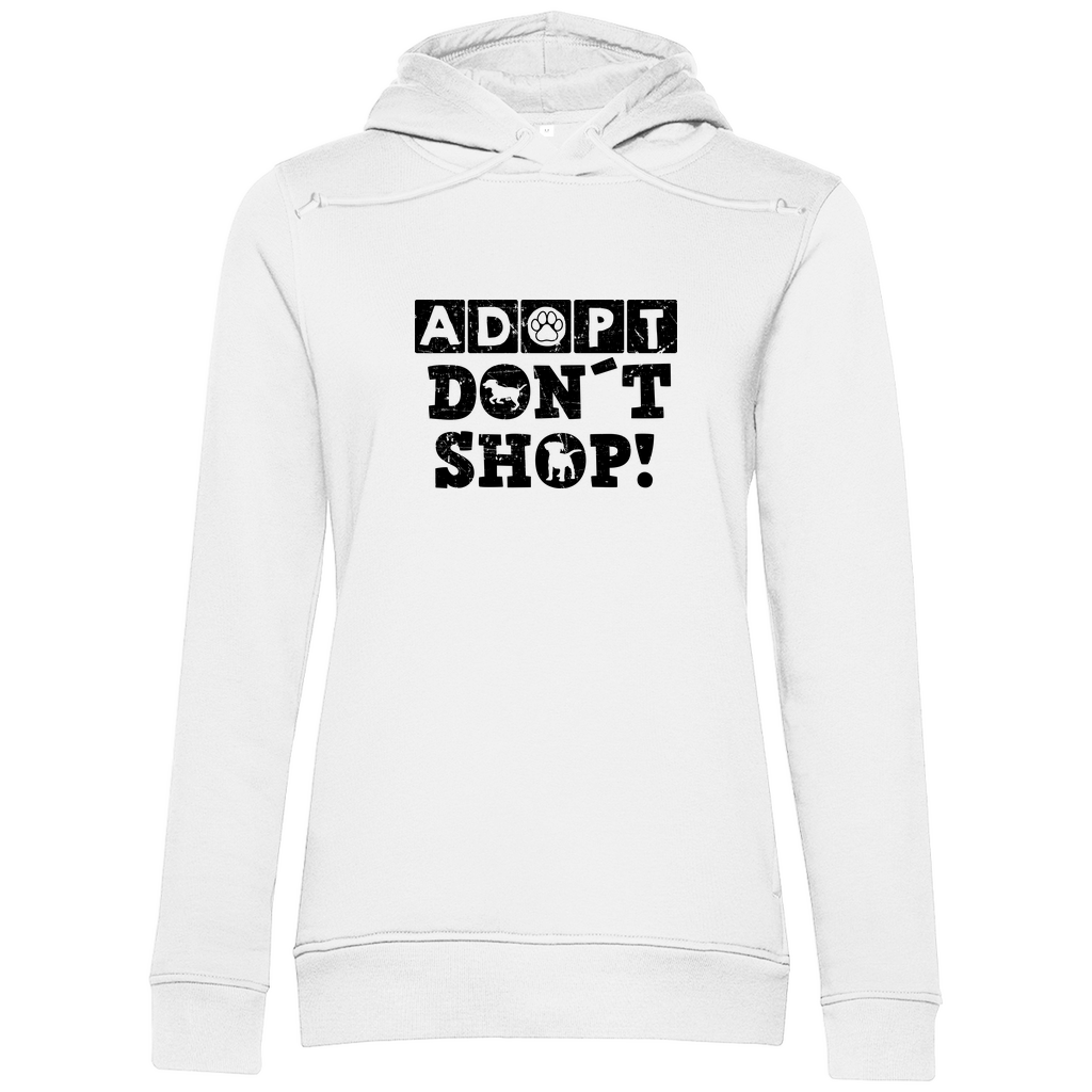 Adopt don't shop - Bio-Hoodie für Damen