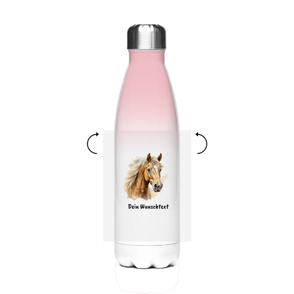 Edelstahl-Thermoflasche - Pferdeliebe