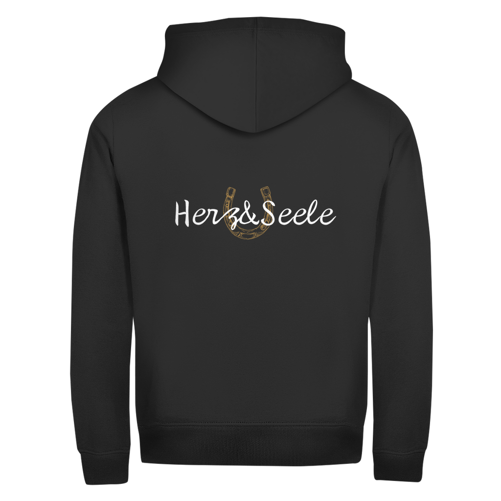 Herzensmagie - Zipper-Hoodie Unisex | Rückendruck