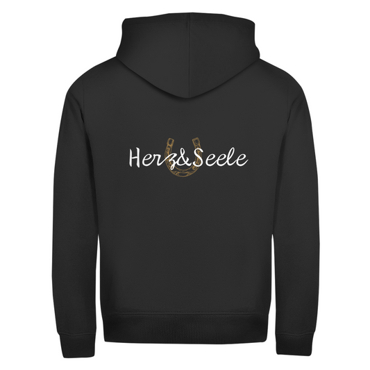 Herz und Seele- Zipper-Hoodie Unisex