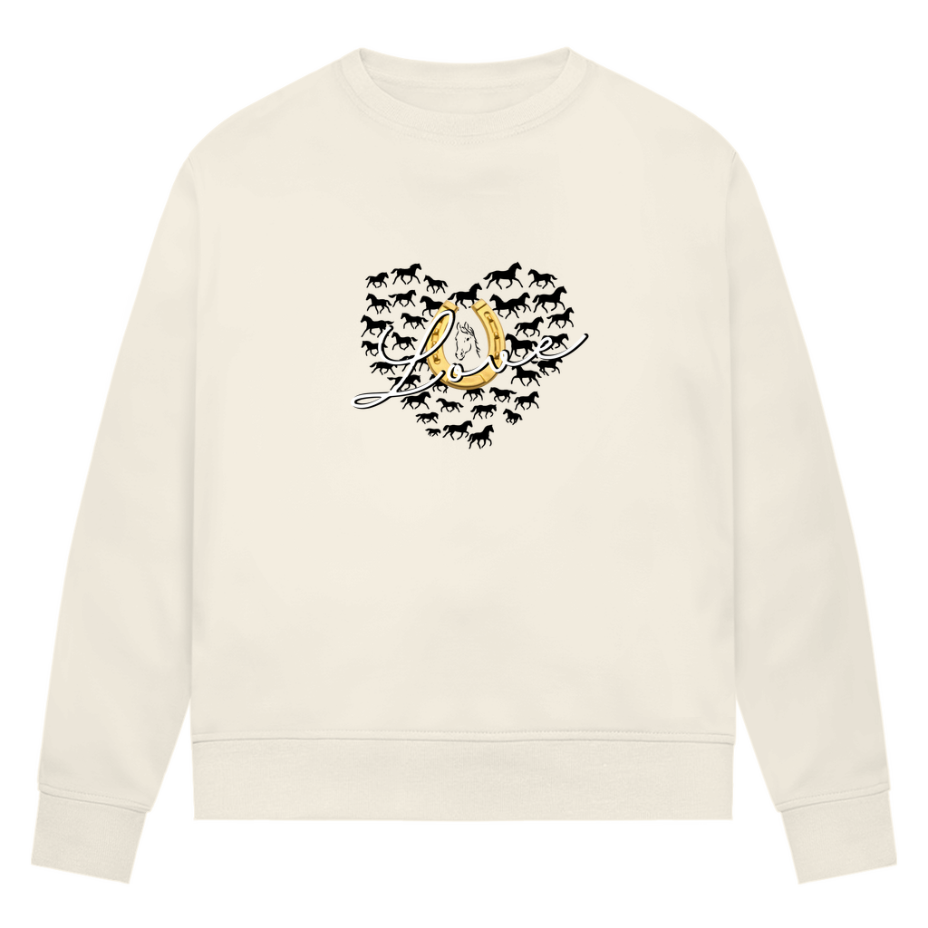 Hufeisenliebe - Bio-Sweatshirt für Damen