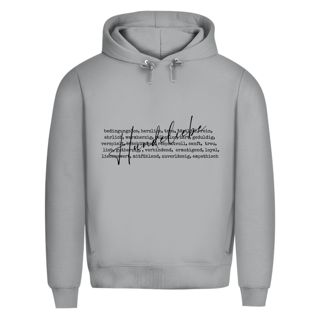 Hunde Liebe ist... - Bio-Hoodie für Herren