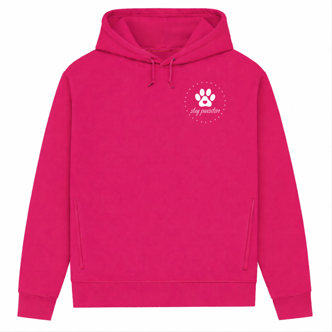 Stay Pawsitive– Hoodie aus Bio-Baumwolle für Damen
