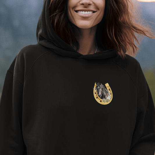 Pferdenliebe - Bio-Hoodie für Damen