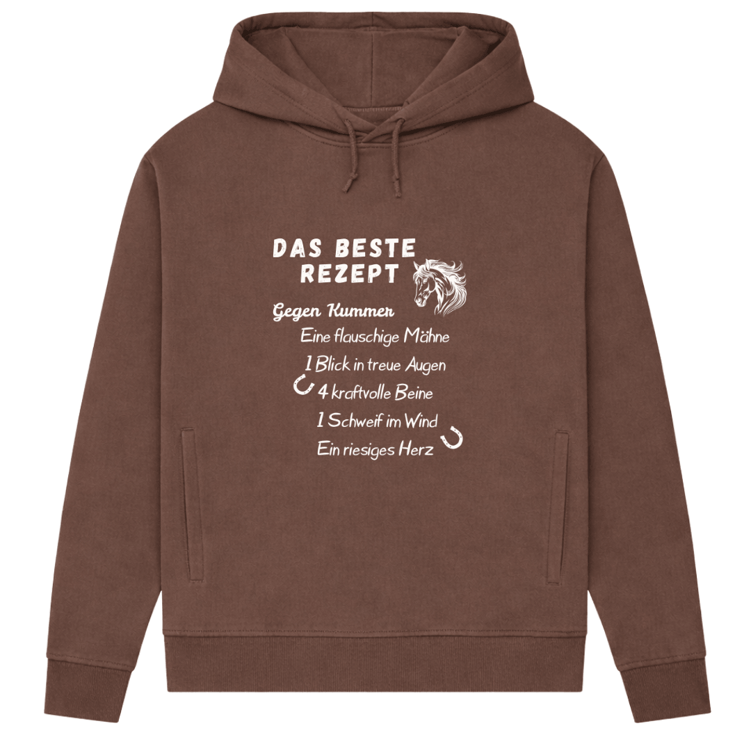 Herzensrezept  – Hoodie aus Bio-Baumwolle für Damen