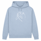 Wahre Liebe Stehohren– Hoodie aus Bio-Baumwolle für Damen