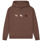 Pferde Trio – Hoodie aus Bio-Baumwolle für Damen