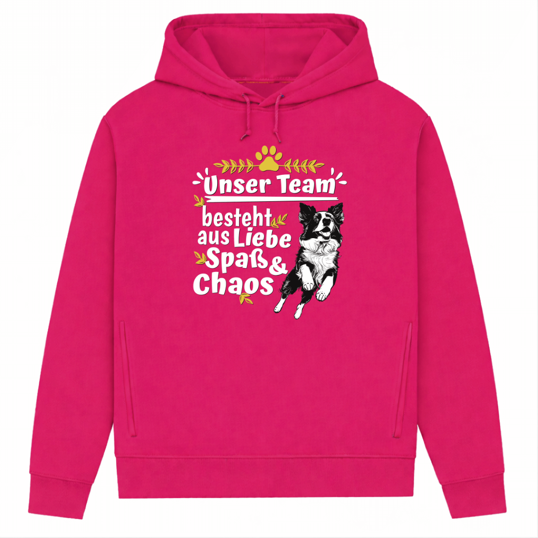 Unser Team– Hoodie aus Bio-Baumwolle für Damen