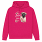 Pastell Mops – Hoodie aus Bio-Baumwolle für Damen