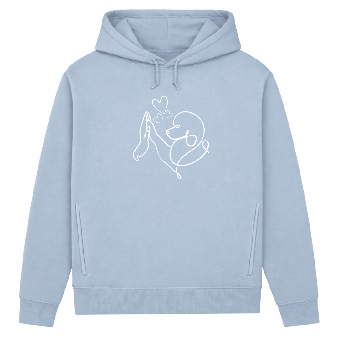 Pudelliebe – Hoodie aus Bio-Baumwolle für Damen