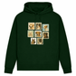 Briefmarken – Hoodie aus Bio-Baumwolle für Damen