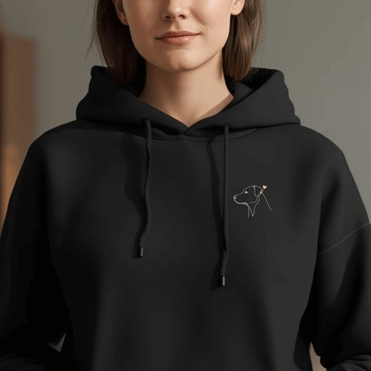 Treues Herz– Hoodie aus Bio-Baumwolle für Damen