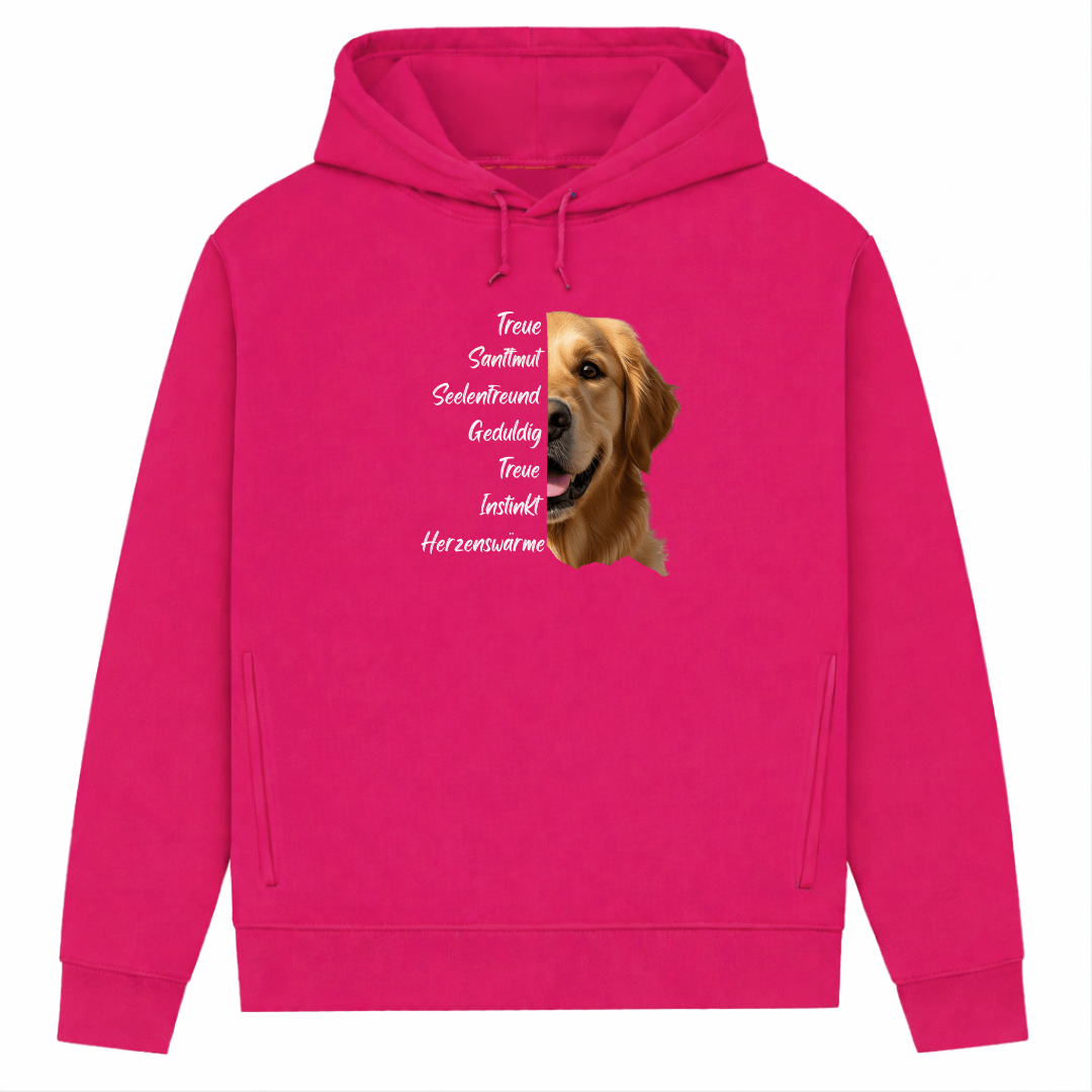 Golden Retriever– Hoodie aus Bio-Baumwolle für Damen