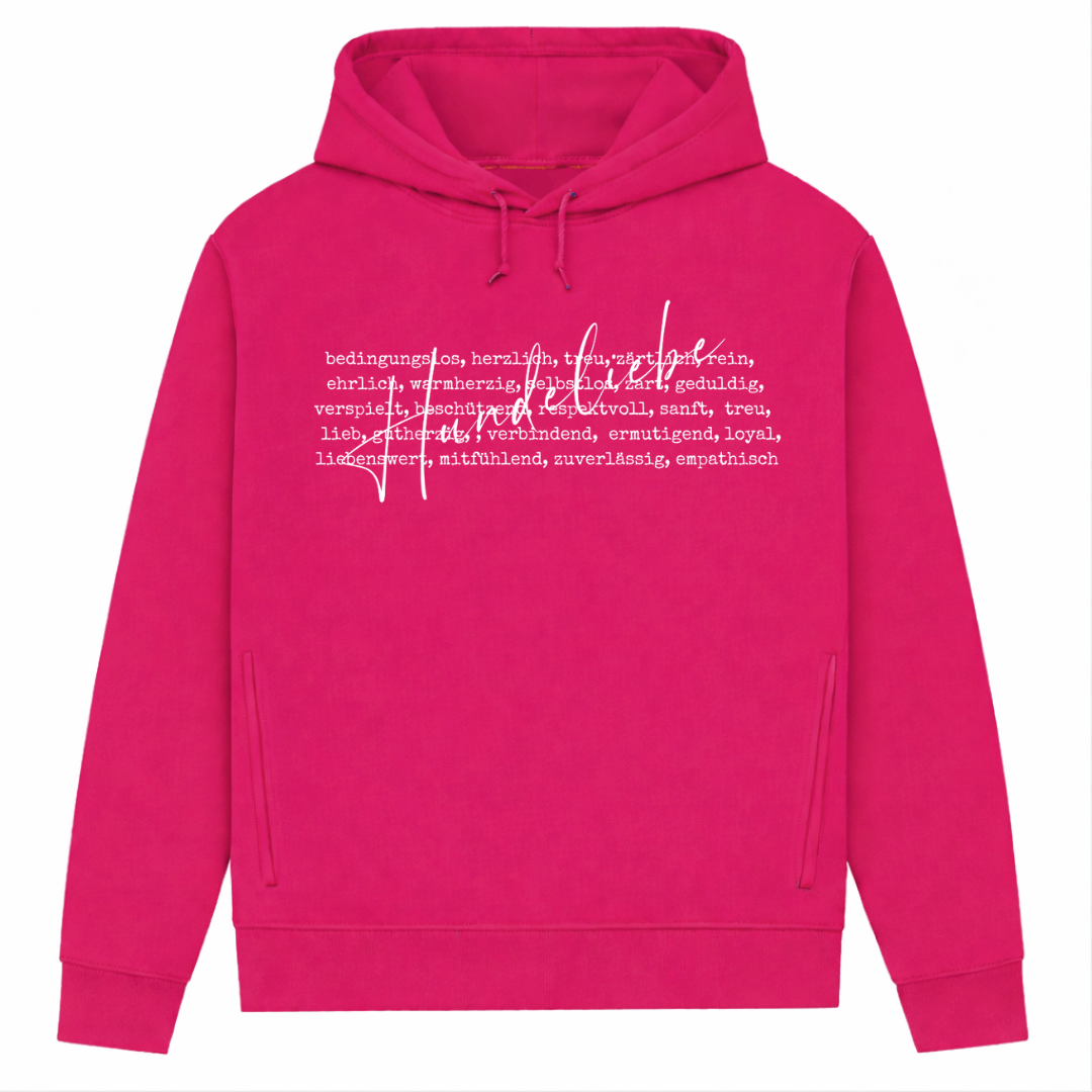Hunde Liebe ist...– Hoodie aus Bio-Baumwolle für Damen