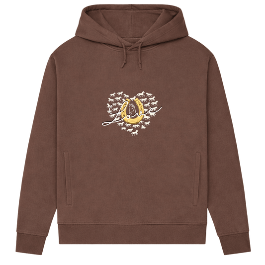 Hufeisenliebe - Hoodie aus Bio-Baumwolle für Damen