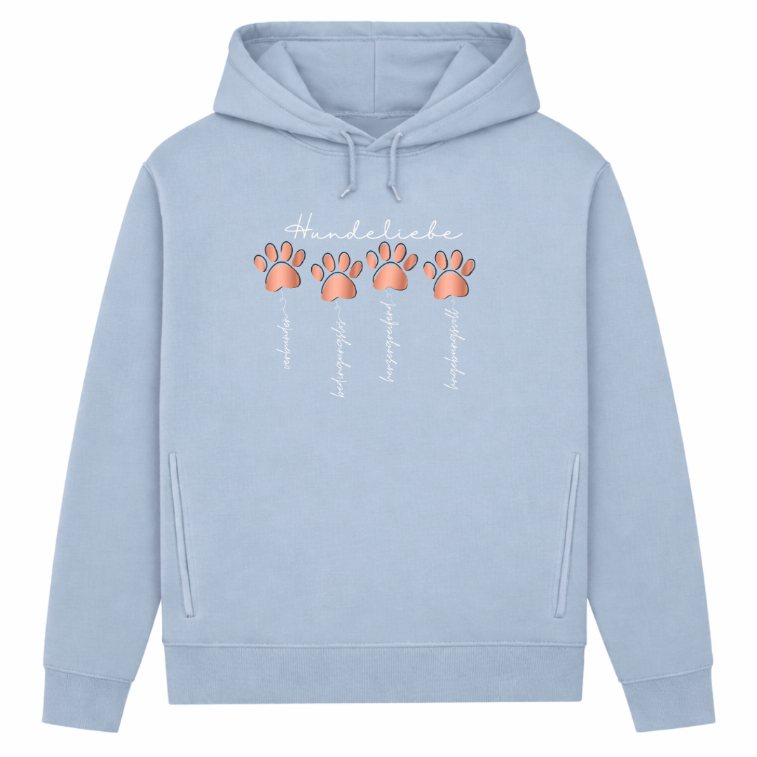 Hundeliebe – Hoodie aus Bio-Baumwolle für Damen