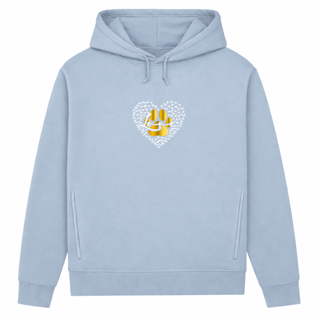 Love Dog– Hoodie aus Bio-Baumwolle für Damen
