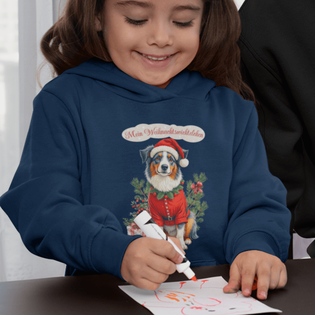 Weihnachtswichteln - Premium Bio Hoodie für Kinder