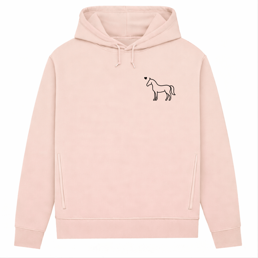 Eleganz mit Herz – Hoodie aus Bio-Baumwolle für Damen