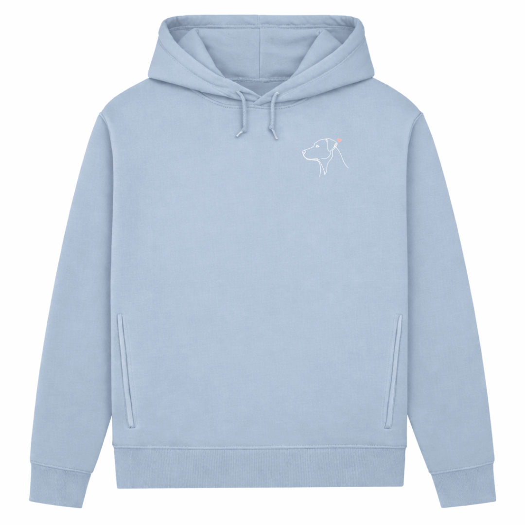 Treues Herz– Hoodie aus Bio-Baumwolle für Damen