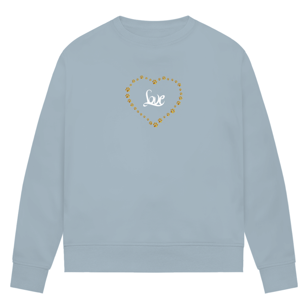 Pfötchenherz - Bio-Sweatshirt für Damen