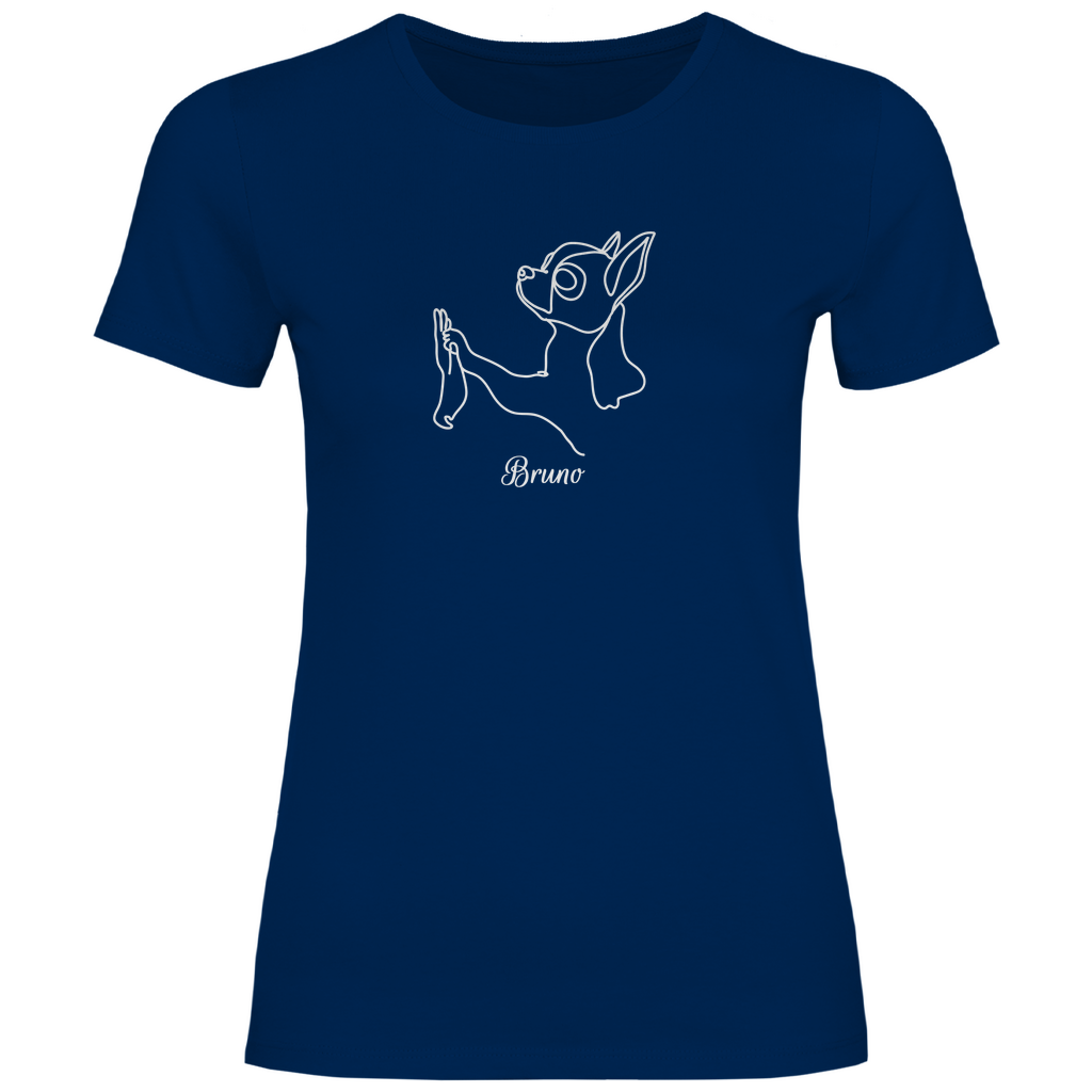 Chihuahua Team - T-Shirt für Damen-Dein Wunschtext