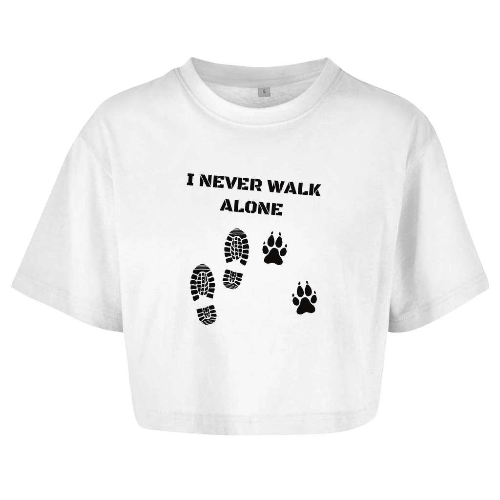 I Never Walk Alone - Oversize Crop Top für Damen