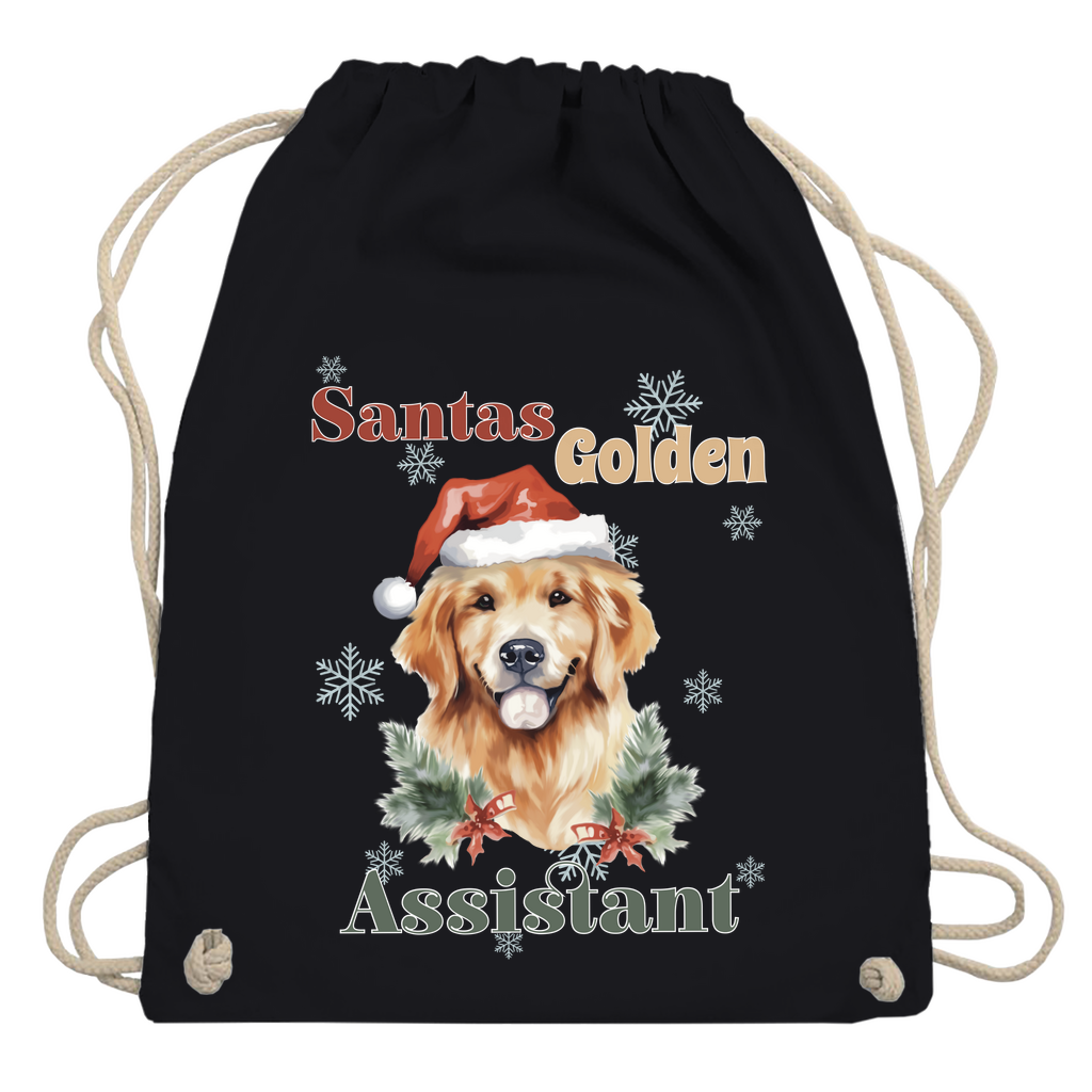 Santas Golden Assistant - Turnbeutel