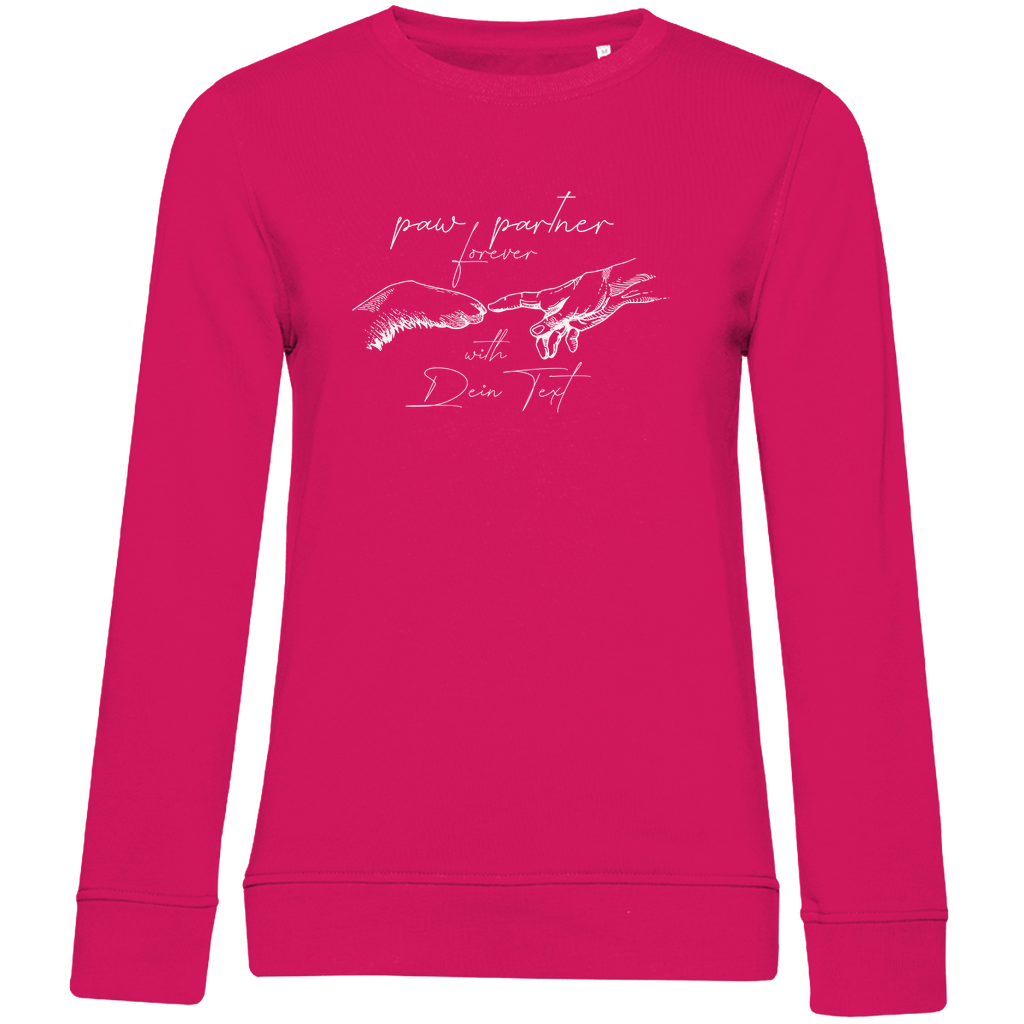 Damen Premium Bio Sweatshirt Paw Partner