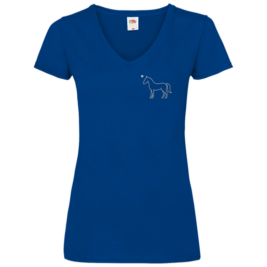 Eleganz mit Herz - V-Shirt für Damen