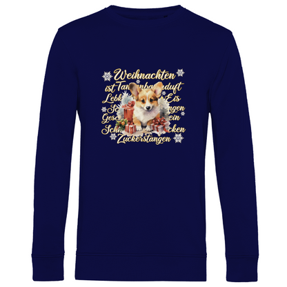 Weihnachten ist... Corgi - Bio-Sweatshirt für Herren-Weihnachten