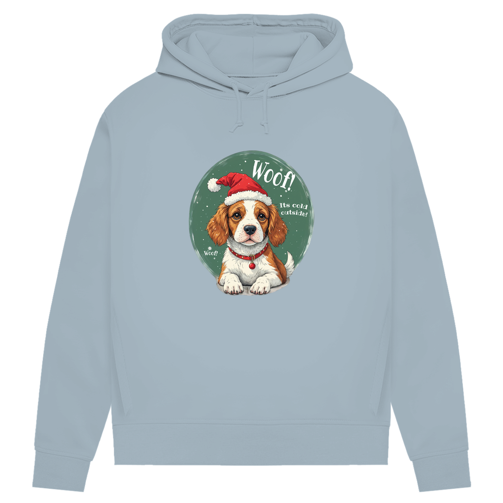 Wuff und Weihnachten - Bio-Hoodie für Damen
