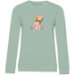 Flower Labrador - Bio-Sweatshirt für Damen